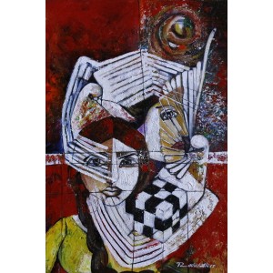 Rashid Ali, 16 x 24 Inch, Acrylic On Canvas, Figurative Painting, AC-RA-024
